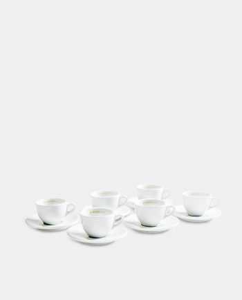 Mehrere Espressotassen Unterteller Porzellan