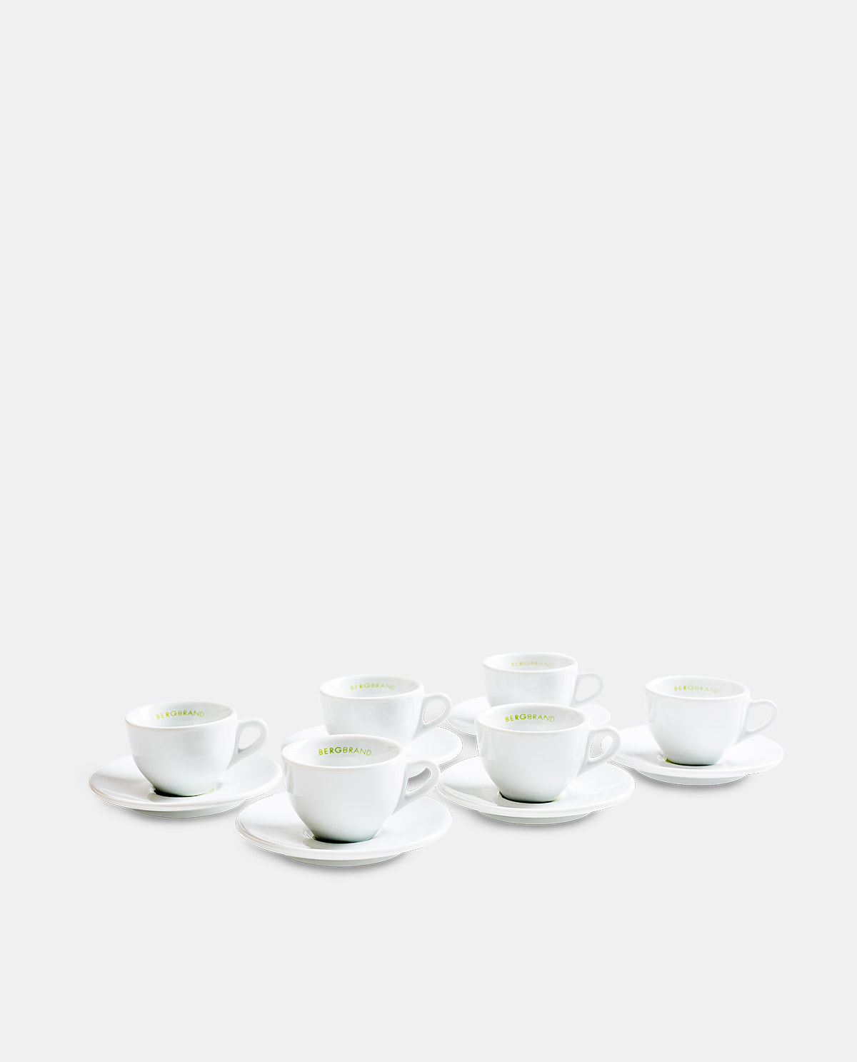 Mehrere Espressotassen Unterteller Porzellan