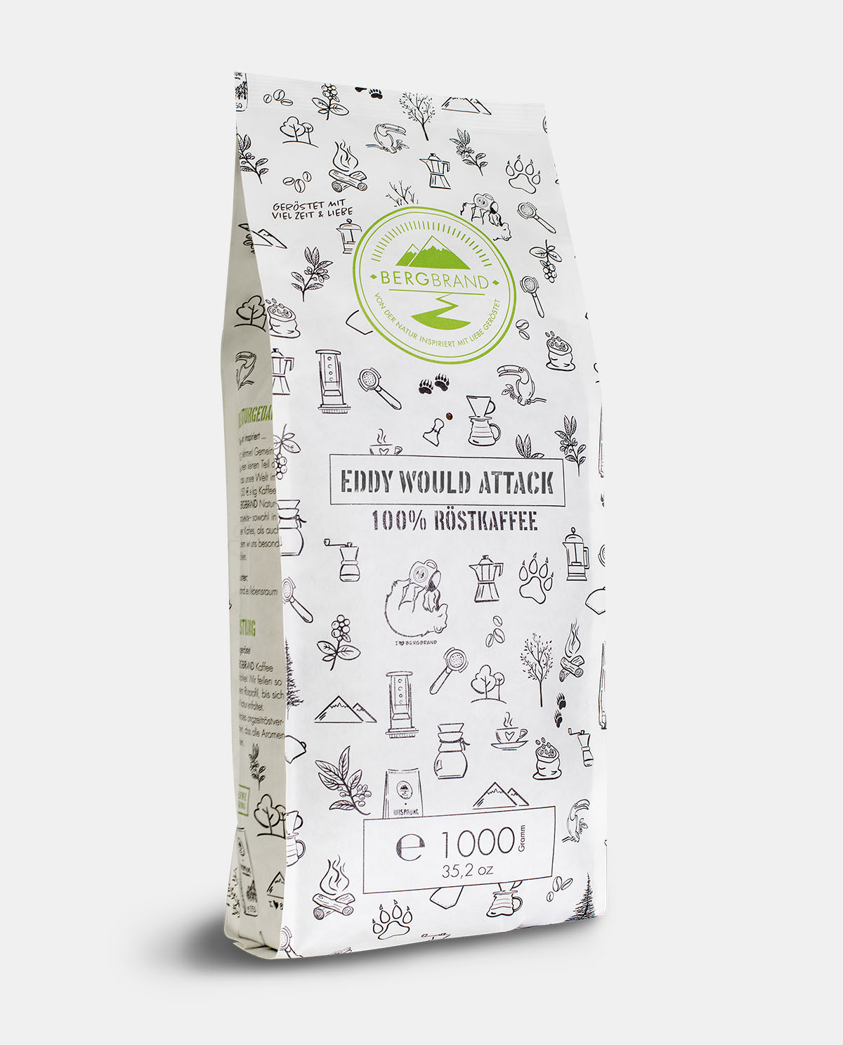 Eddy Would Attack Kilopackung mit Icons von Kaffeerösterei Nürnberg